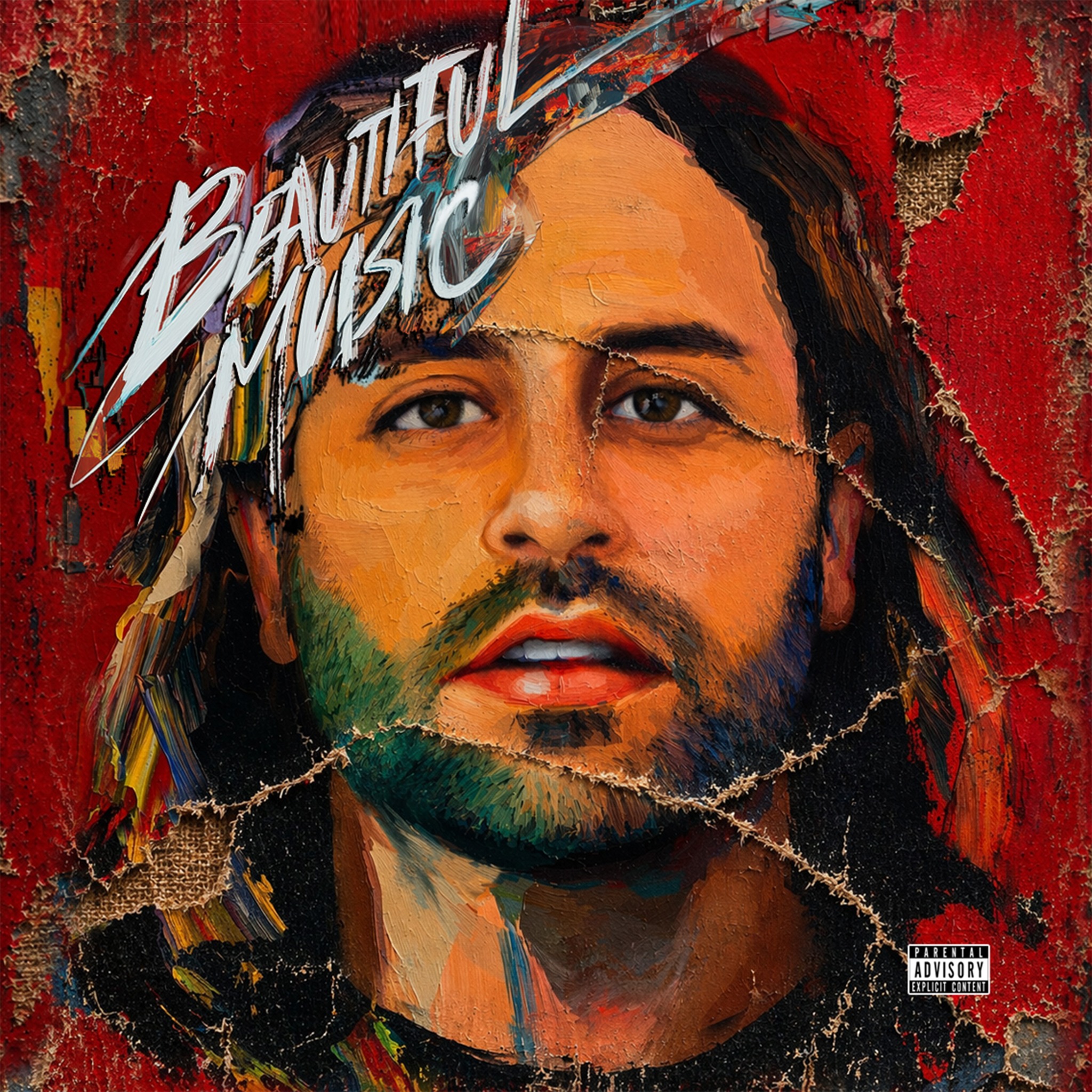 Beautiful Music by Superstah Snuk — album cover art by Cyrus Da Zine